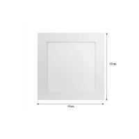 Luminária Quadrada Embutir Acab. Branco 170x170x22 12w 4000k Irc >70 Ip 40 120° 900lm - 3