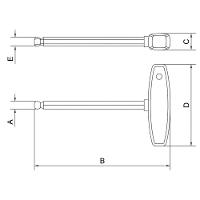 Chave Cabo T Ponta Hexagonal Allen Abaulada 3x126 Mm Tramontina Pro Tramontina - 2