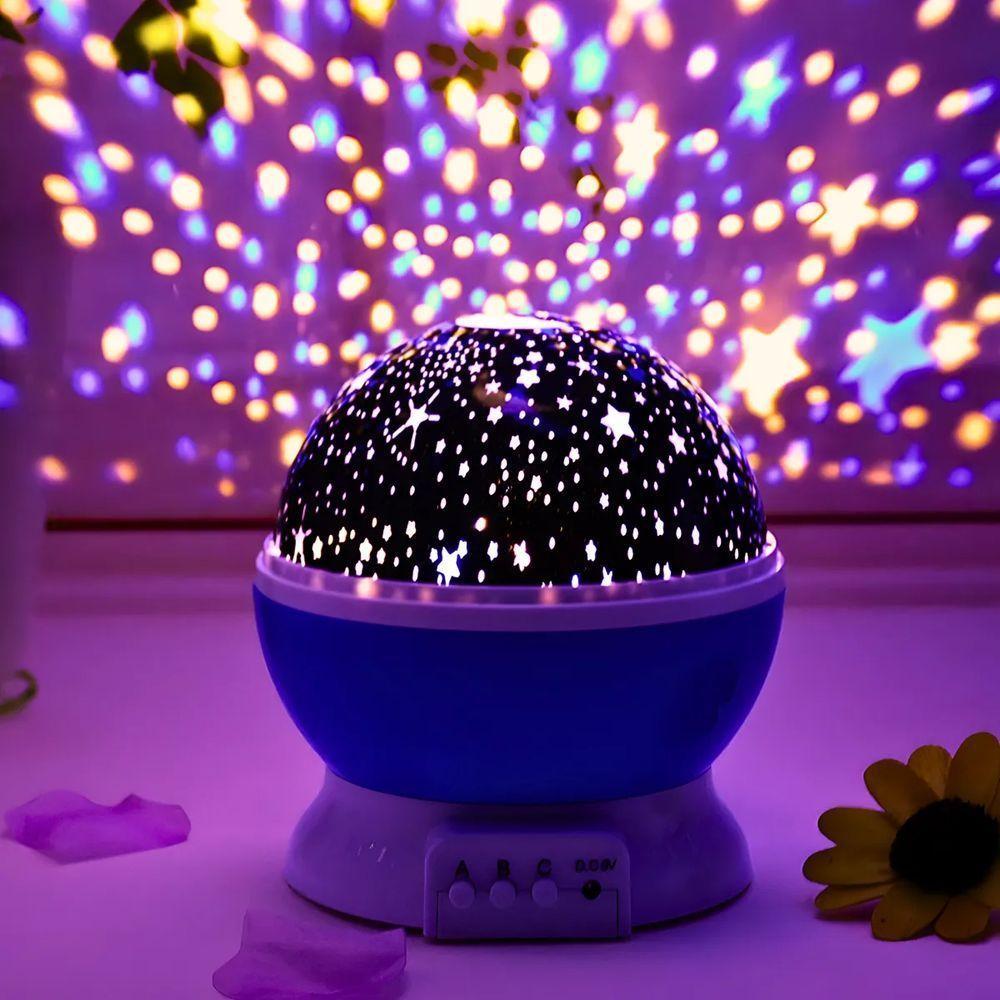 Luminária Projetor Estrelas 360º Abajur Star Master - 2