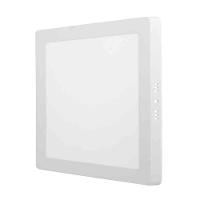 02 Painel Led Play Sobrepor Quadrado 18w Bivolt 6.500k - Branco - 1