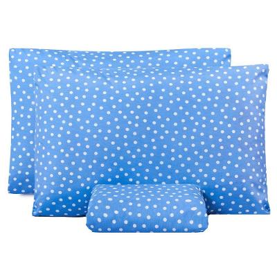 Jogo De Lençol Casal Padrão Classic Estampado 160 Fios 3 Peças - Poa Azul