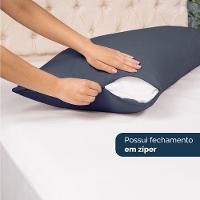 Kit 2 Fronhas Para Travesseiro De Corpo Slim 1,50cm X 50cm - Marinho - 3