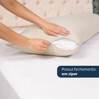 Kit 2 Fronhas Para Travesseiro De Corpo Slim 1,50cm X 50cm - Bege - 3