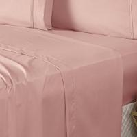 Jogo De Lençol King Confort Micropercal 300 Fios Toque De Algodão 4 Peças - Rose - 2