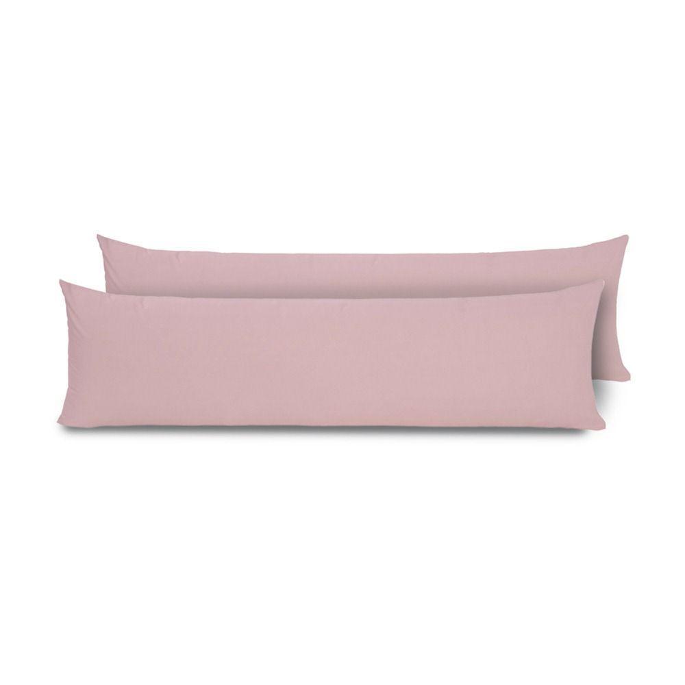 Kit 2 Fronhas Para Travesseiro De Corpo Slim 1,50cm X 50cm - Rose - 1