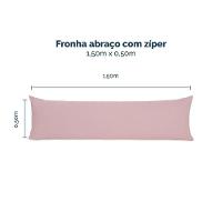 Kit 2 Fronhas Para Travesseiro De Corpo Slim 1,50cm X 50cm - Rose - 4