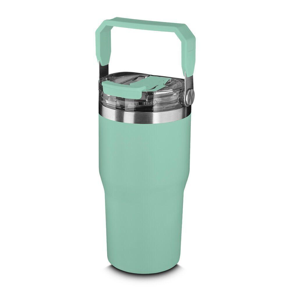 Garrafa Copo Térmico Parede Dupla Em Aço Inox Verde 650ml - 1