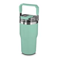 Garrafa Copo Térmico Parede Dupla Em Aço Inox Verde 650ml - 1