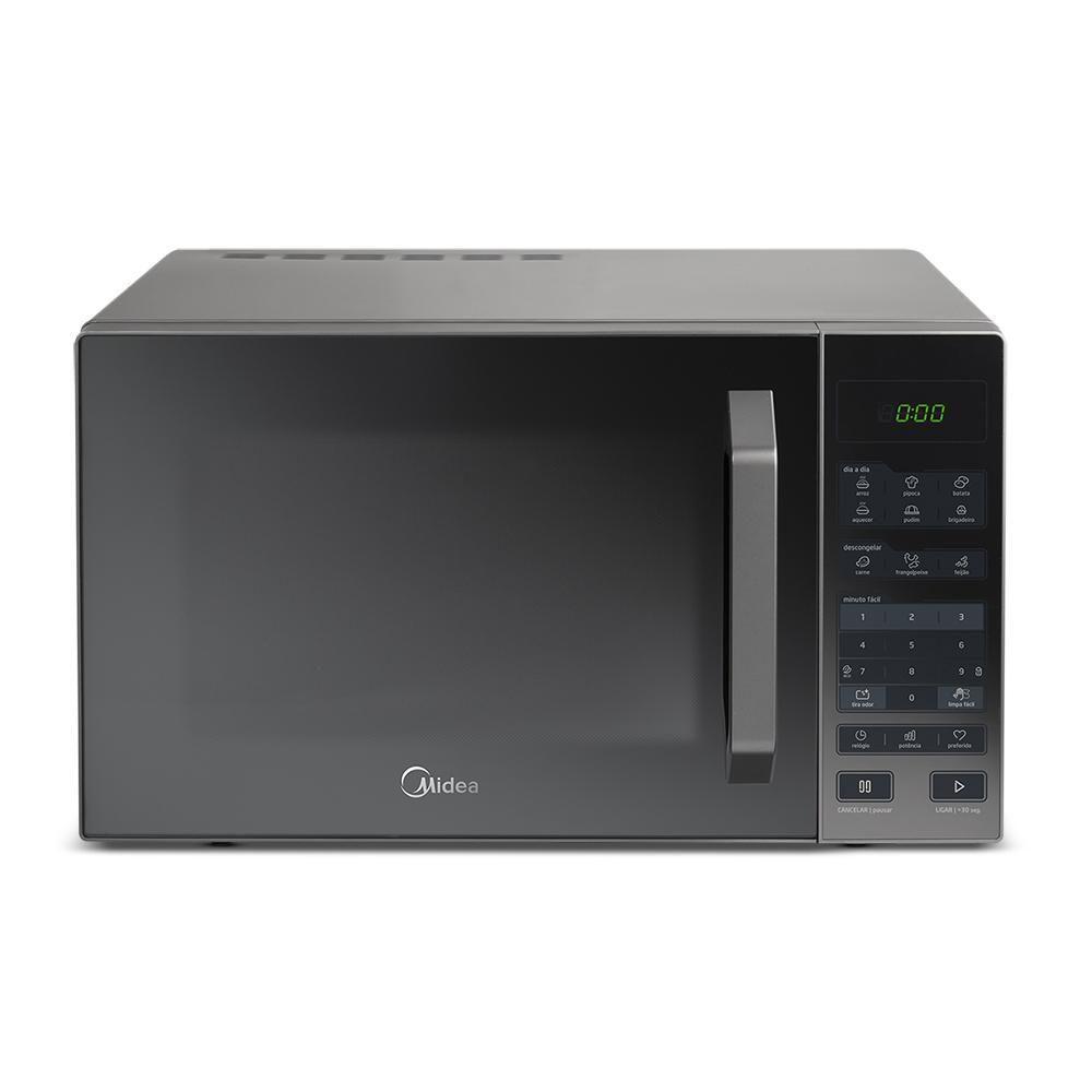 Forno Micro-ondas Midea 27 Litros 800W Prata Com Porta Espelhada MXSA27S1 110V - 1