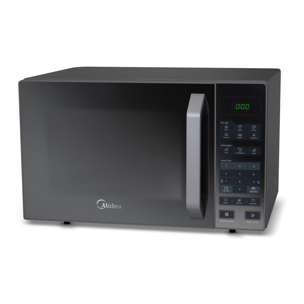 Forno Micro-ondas Midea 27 Litros 800W Prata Com Porta Espelhada MXSA27S1 110V - 4