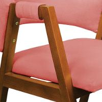 Cadeira Sala De Jantar Em Madeira Yara Suede Rosê D03 - D'rossi - 5