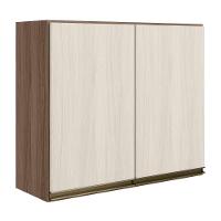 Armario Aereo 2 Portas Mdf 80 Cm Kali 12211 Carvalho Toq Bianco Toq Nicioli Carvalho - 1