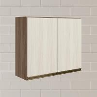 Armario Aereo 2 Portas Mdf 80 Cm Kali 12211 Carvalho Toq Bianco Toq Nicioli Carvalho - 6