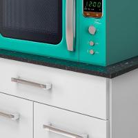 Balcão Multiuso Isis 2 Portas E 1 Gaveta Branco - Nicioli Branco - 3