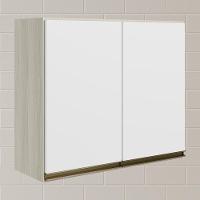 Armario Aereo 2 Portas Mdf 80 Cm Kali 12211 Bianco Toq Branco Uv Nicioli - 3