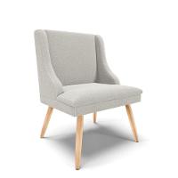 Cadeira Sala De Jantar Pé Palito Natural Kit 2 Liz Bouclê Cinza D03 - D'rossi - 5