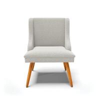 Cadeira Sala De Jantar Pé Palito Castanho Kit 2 Liz Bouclê Cinza D03 - D'rossi - 5