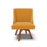 Cadeira Sala De Jantar Giratória Mm35 Liz Bouclê Mostarda D03 - D'rossi - 5