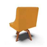 Cadeira Sala De Jantar Giratória Mm35 Liz Bouclê Mostarda D03 - D'rossi - 7
