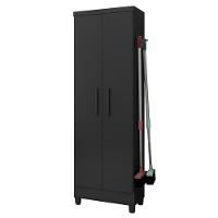 Armário Multiuso 2 Portas 879 Preto Fosco - Qmovi Preto Fosco - 1