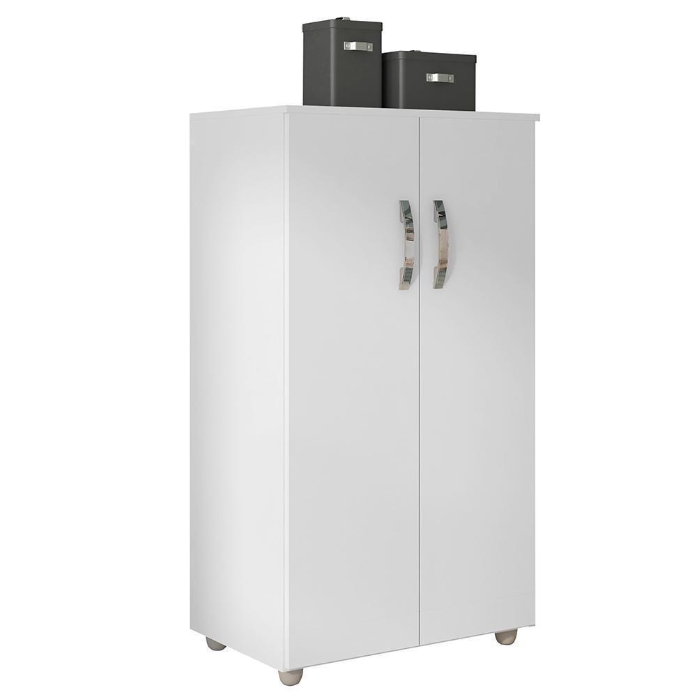 Armário Multiuso Rosana 2 Portas Branco - Ajl Móveis Branco - 1