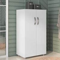 Armário Multiuso Rosana 2 Portas Branco - Ajl Móveis Branco - 3