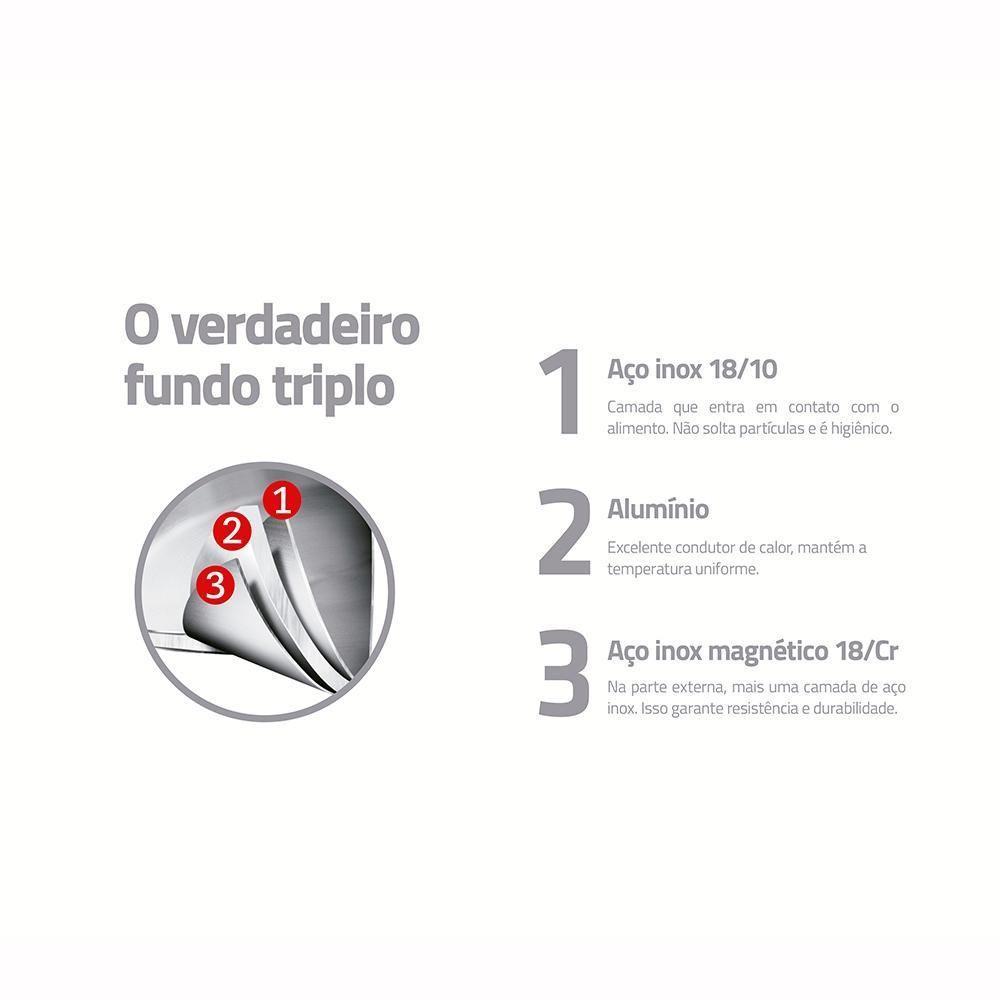 Jogo De Panelas Solar Ceramic Aço Inox Fundo Triplo Rev Interno Cerâmico 4 Peças Tramontina 65120026 - 3