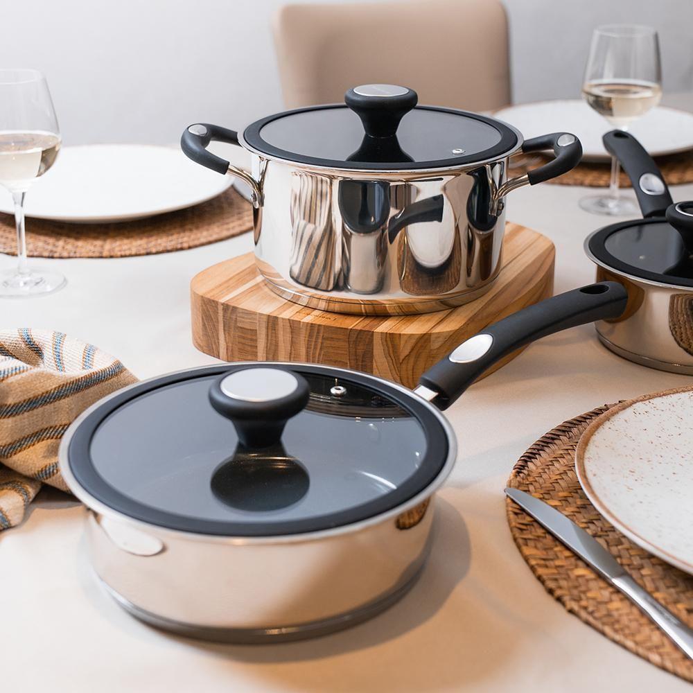 Jogo De Panelas Solar Ceramic Aço Inox Fundo Triplo Rev Interno Cerâmico 4 Peças Tramontina 65120026 - 7