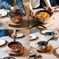 Jogo De Panelas Solar Ceramic Aço Inox Fundo Triplo Rev Interno Cerâmico 4 Peças Tramontina 65120026 - 9