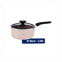 Jogo De Panelas 5 Peças Tunis Alumínio Interno Cerâmico Externo Siliconado Rosa Tramontina 28799411