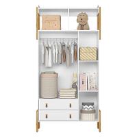 Guarda Roupa Infantil Fantasia 3 Portas E 2 Gavetas Com Nicho Branco Acetinado - Qmovi Branco Acetinado - 3