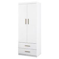 Guarda Roupa Infantil Chiara 2 Portas E 2 Gavetas Branco - Phoenix Baby Branco - 1