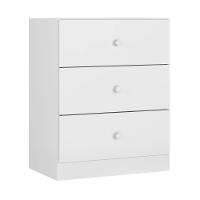 Cômoda Infantil Louise 3 Gavetas Branco - Ajl Móveis Branco - 1