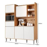 Cozinha Compacta Isabel 5 Portas E 1 Gaveta Amêndoa-branco - Ajl Móveis Amêndoa-branco - 4