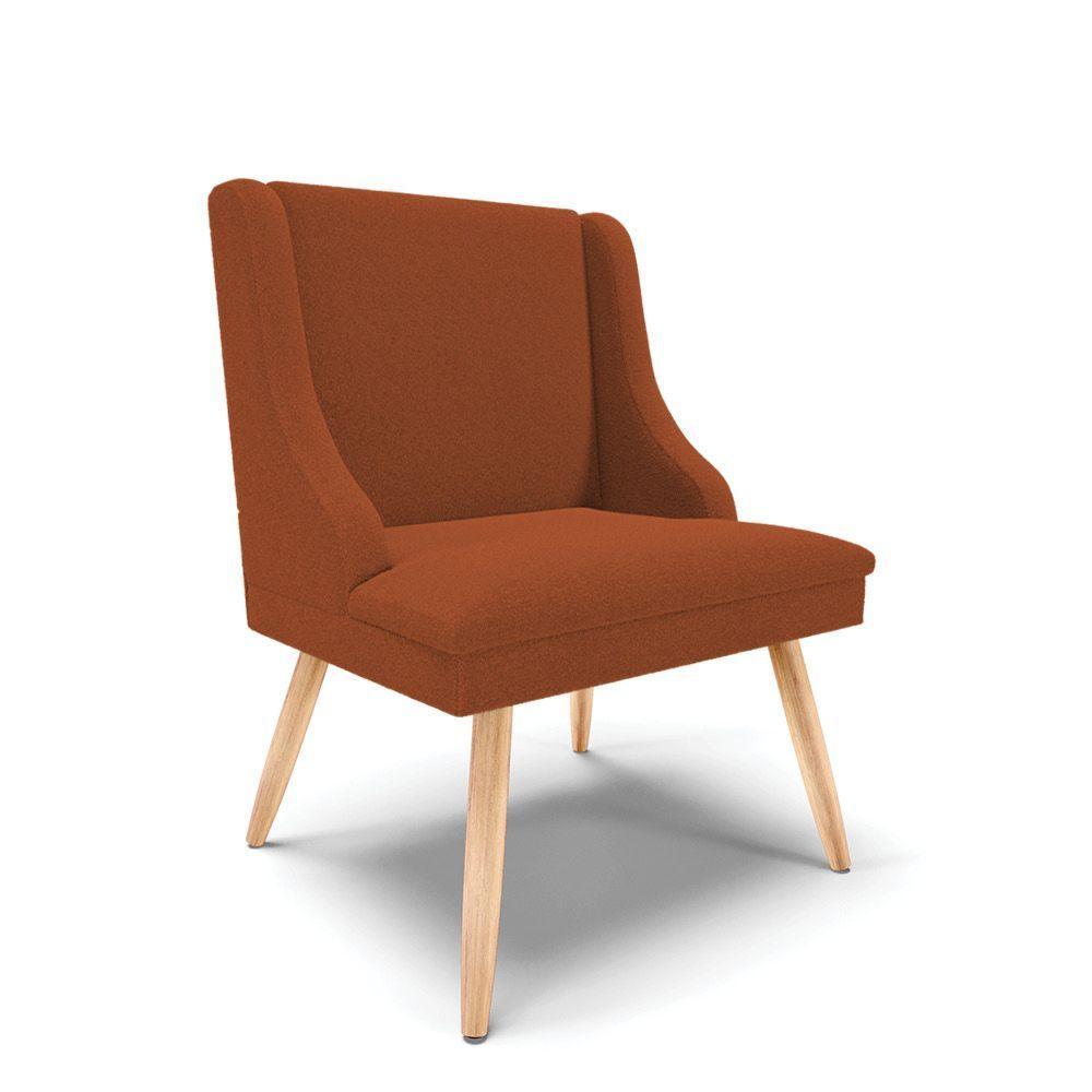 Cadeira Sala De Jantar Pé Palito Natural Liz Bouclê Terra D03 - D'rossi - 1