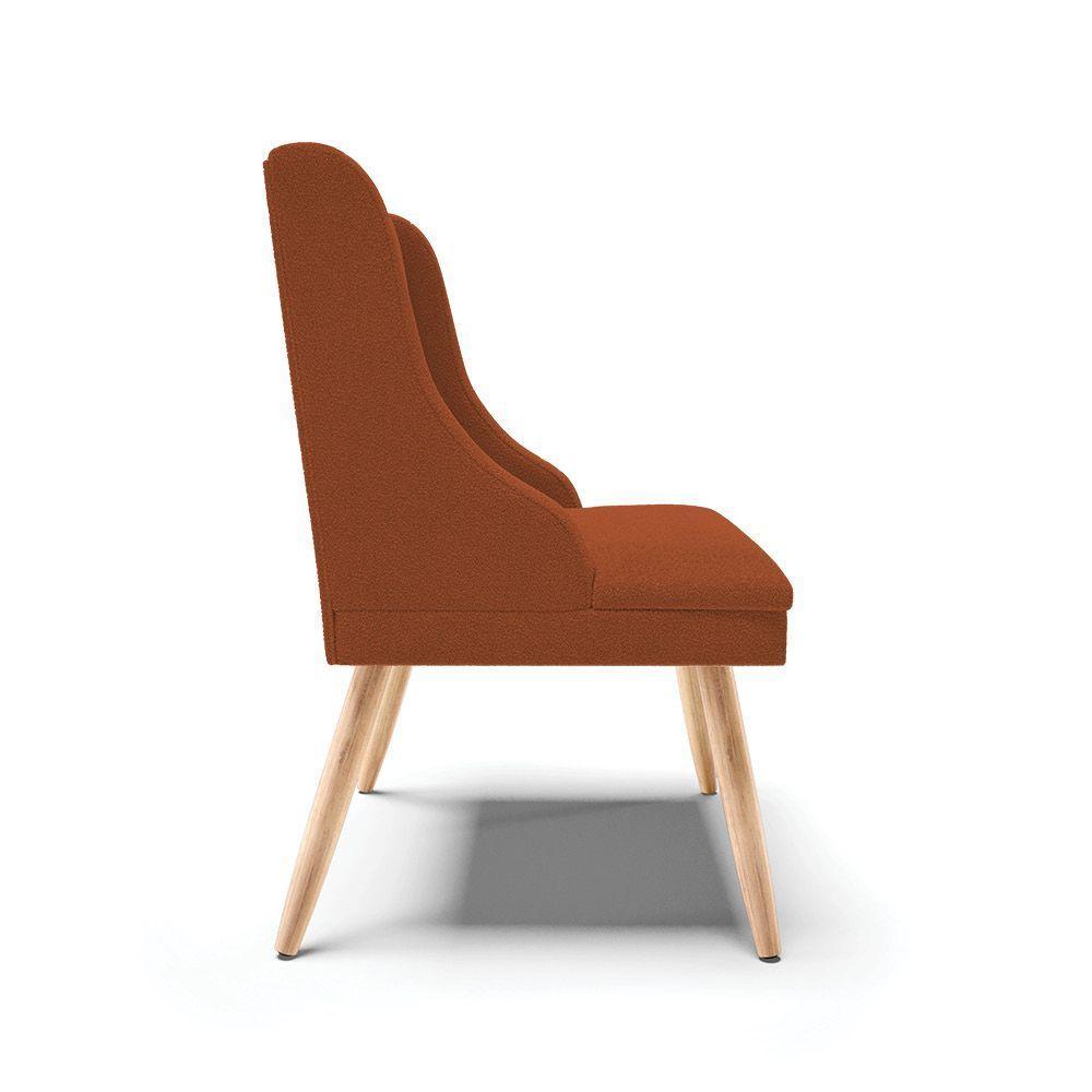 Cadeira Sala De Jantar Pé Palito Natural Liz Bouclê Terra D03 - D'rossi - 6