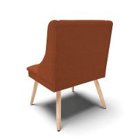 Cadeira Sala De Jantar Pé Palito Natural Liz Bouclê Terra D03 - D'rossi - 7