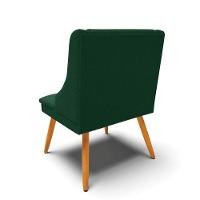 Cadeira Sala De Jantar Pé Palito Castanho Liz Bouclê Verde D03 - D'rossi - 7