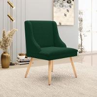 Cadeira Sala De Jantar Pé Palito Natural Kit 4 Liz Bouclê Verde D03 - D'rossi - 2