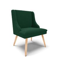 Cadeira Sala De Jantar Pé Palito Natural Kit 4 Liz Bouclê Verde D03 - D'rossi - 5