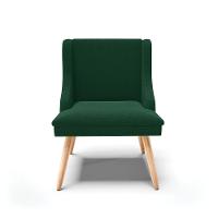 Cadeira Sala De Jantar Pé Palito Natural Kit 4 Liz Bouclê Verde D03 - D'rossi - 6