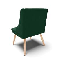 Cadeira Sala De Jantar Pé Palito Natural Kit 4 Liz Bouclê Verde D03 - D'rossi - 8