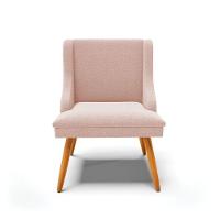 Cadeira Sala De Jantar Pé Palito Castanho Kit 4 Liz Bouclê Rose D03 - D'rossi - 7