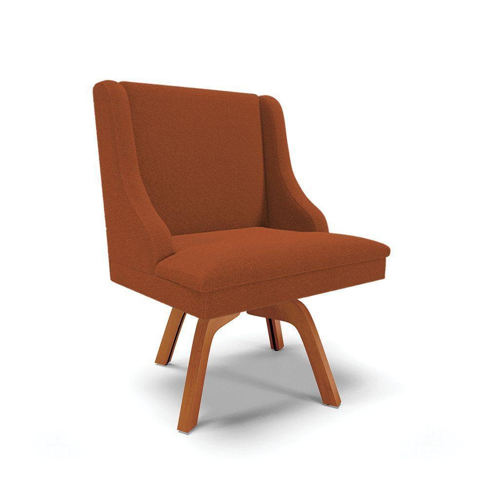 Cadeira Sala De Jantar Giratória Mm35 Liz Bouclê Terra D03 - D'rossi - 1