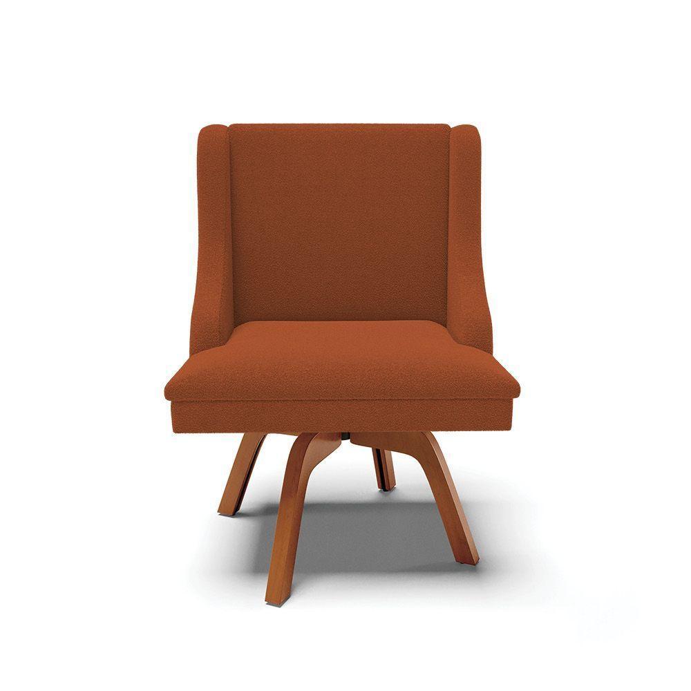 Cadeira Sala De Jantar Giratória Mm35 Liz Bouclê Terra D03 - D'rossi - 5