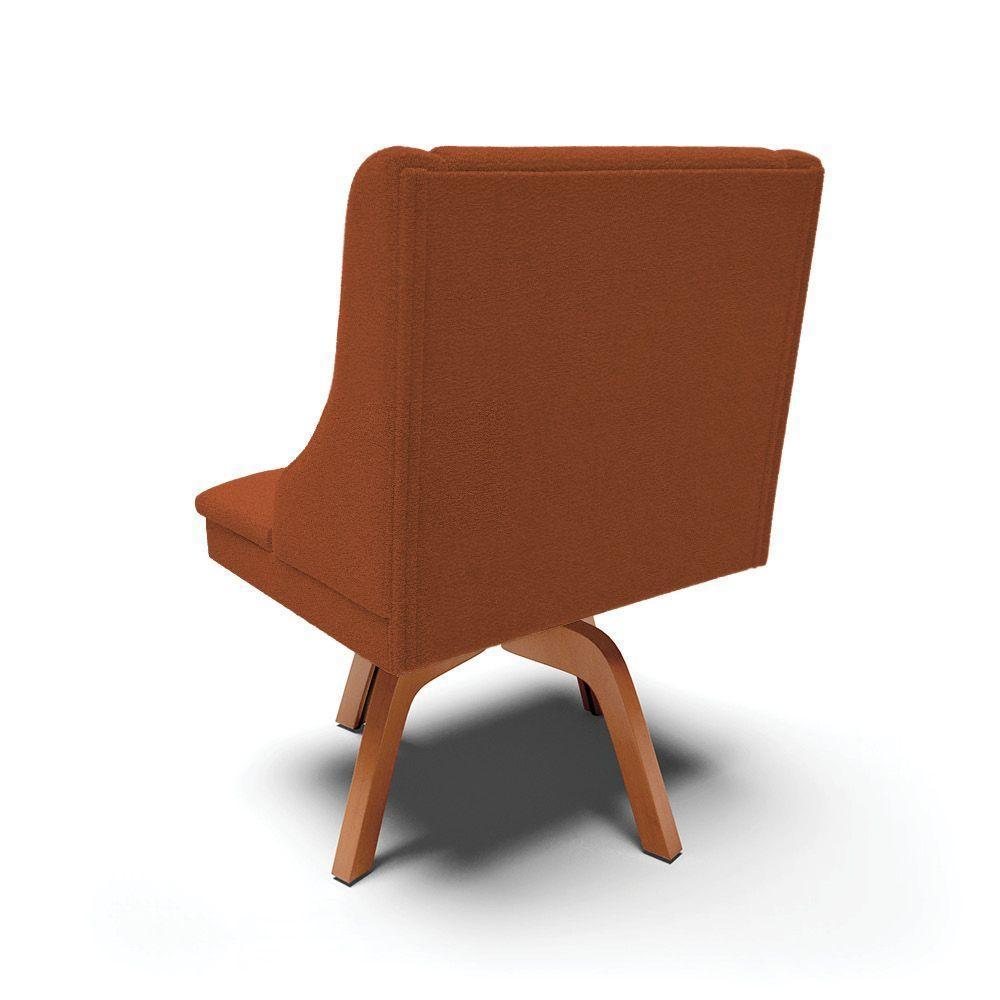 Cadeira Sala De Jantar Giratória Mm35 Liz Bouclê Terra D03 - D'rossi - 7