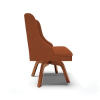 Cadeira Sala De Jantar Giratória Mm35 Liz Bouclê Terra D03 - D'rossi - 6