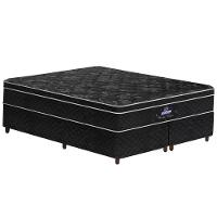 Conjunto Box Colchão+base Pérola Negra Molas Ensacadas Gazin 158x198x71 - 1