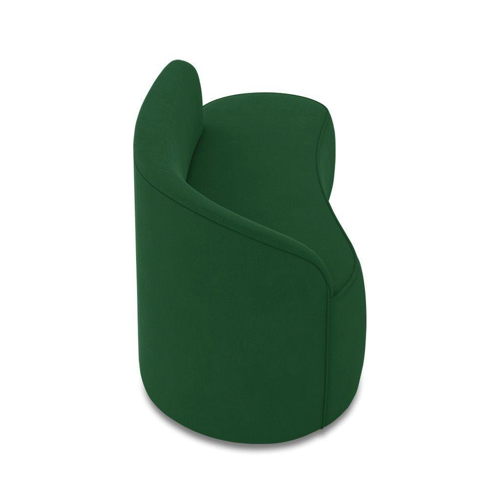 Sofá 3 Lugares Orgânico 180 Cm Morgan Suede Verde D03 - D'rossi - 7