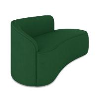 Sofá 3 Lugares Orgânico 180 Cm Morgan Suede Verde D03 - D'rossi - 6